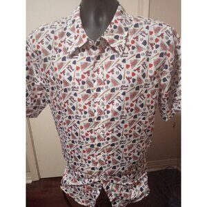 MLB Genuine Merchandise Atlanta Braves Coors Light Shirt Mens Medium M AOP